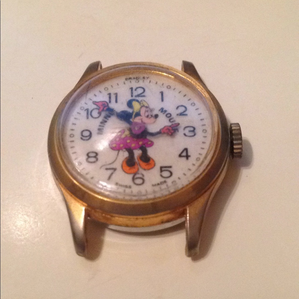 Walt Disney Bradley Minnie Mouse Watch Swiss 1972